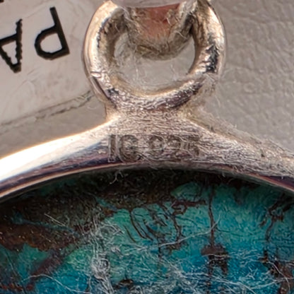 Shattukite/Sterling Silver Oval Statement Pendant