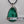 Malachite/Sterling Silver Pear  Shaped 3.5