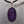 INDIA GEMS Amethyst Cabochon/Sterling Silver 1.75