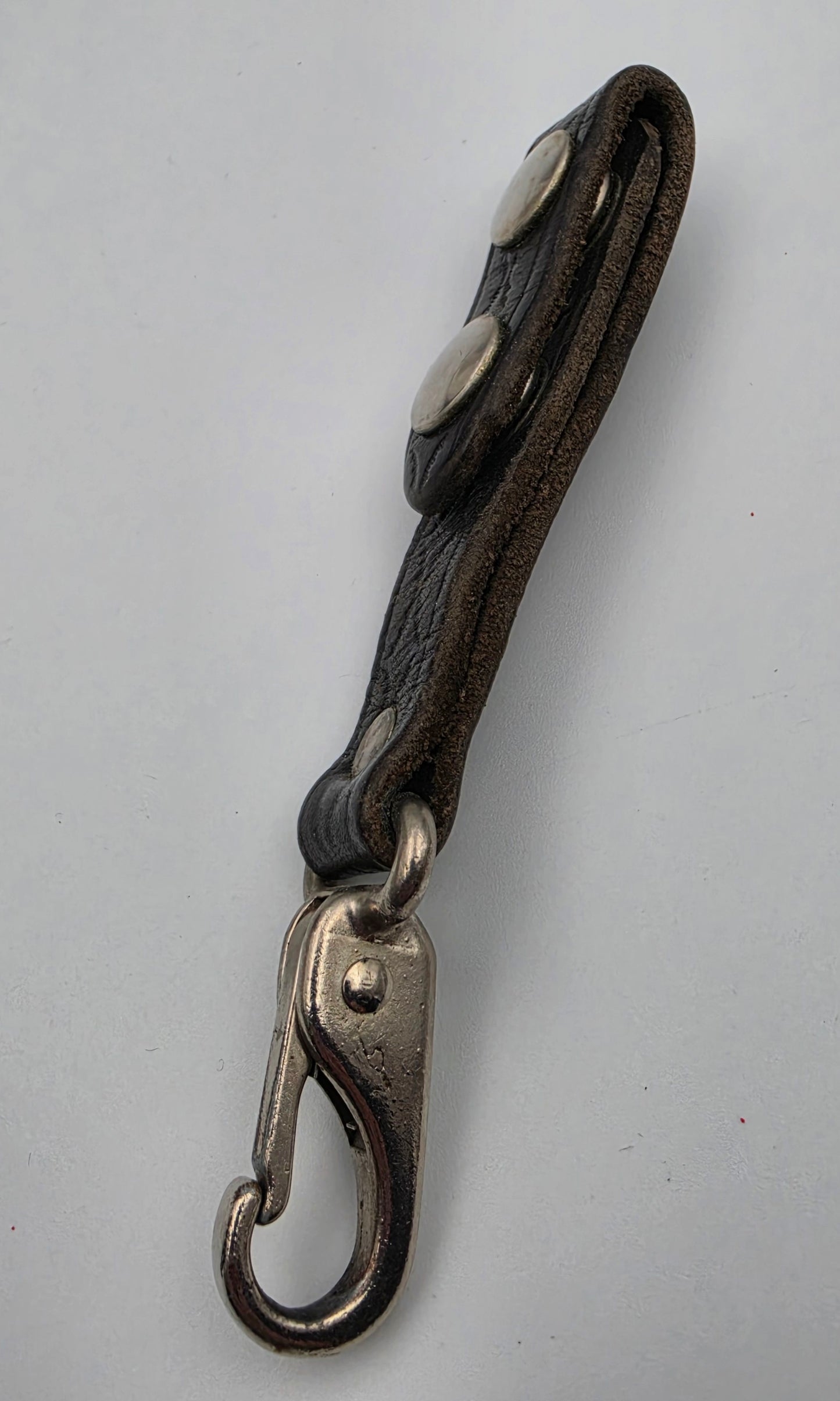 Black Leather/Belt Loop Key Ring Holder
