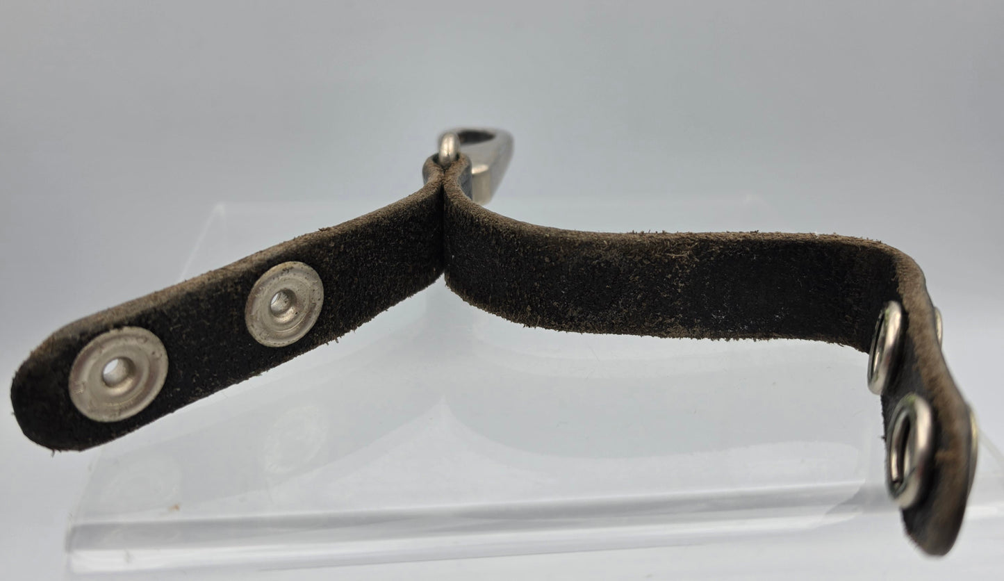 Black Leather/Belt Loop Key Ring Holder