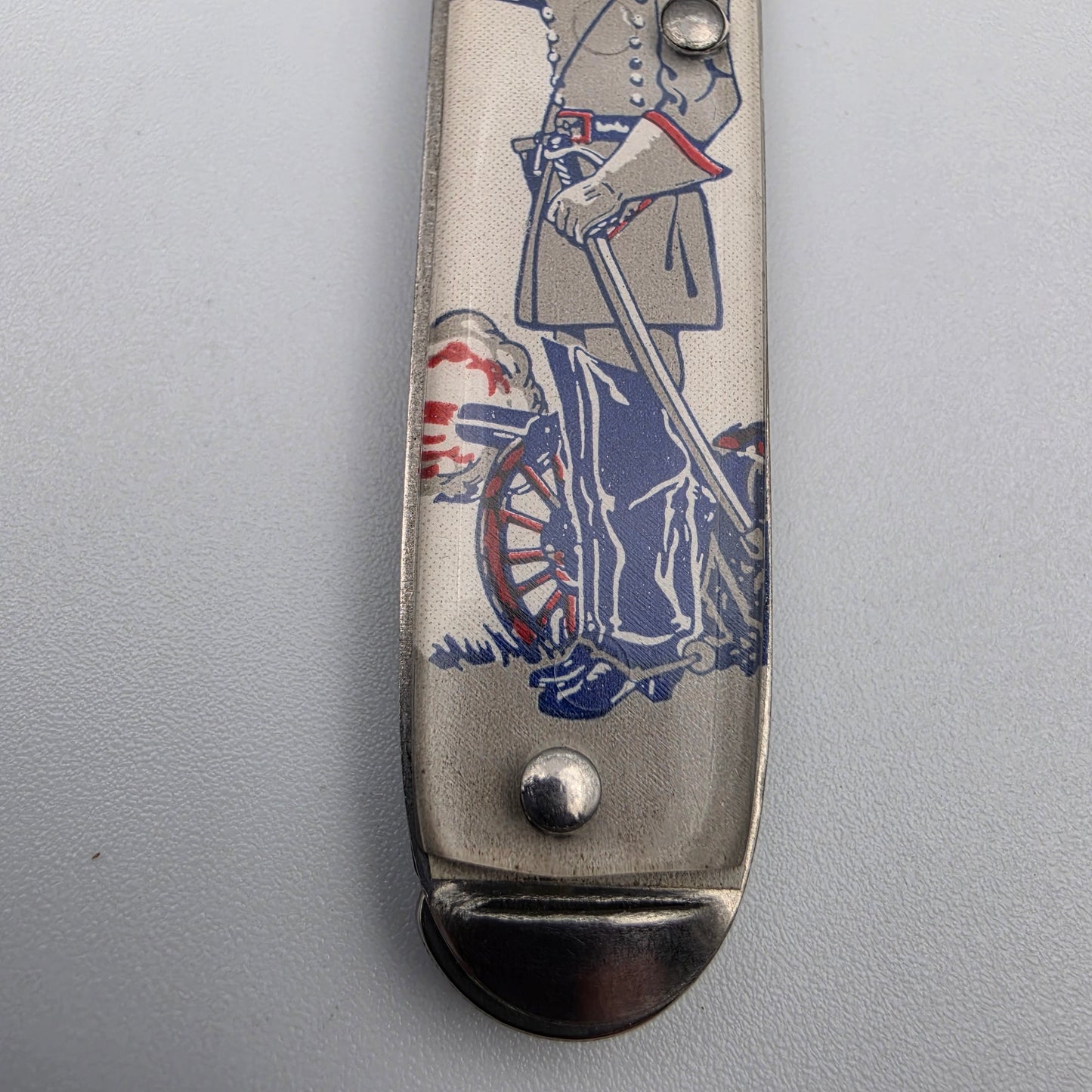 1960's Vintage Civil War Confederate Soldier Novelty Pocket Knife
