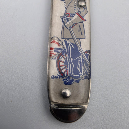 1960's Vintage Civil War Confederate Soldier Novelty Pocket Knife