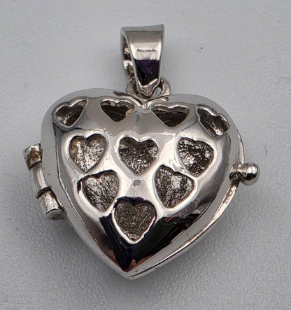 18KGF Heart Shaped/Heart Cutout Locket Pendant