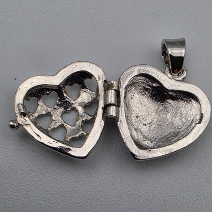 18KGF Heart Shaped/Heart Cutout Locket Pendant