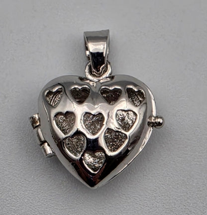 18KGF Heart Shaped/Heart Cutout Locket Pendant