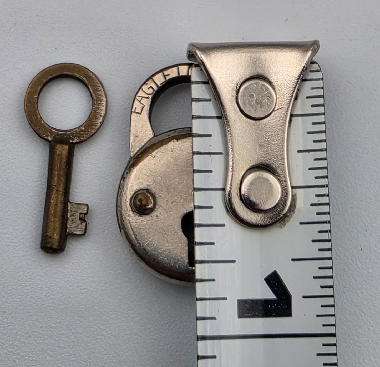 EAGLE LOCK CO. Vintage 1" Lock With Original Key