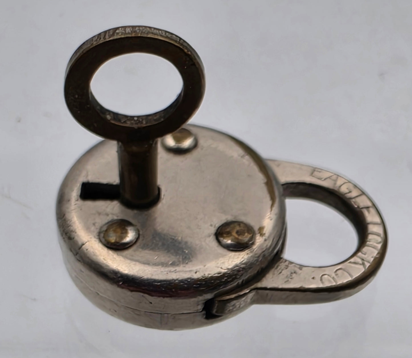 EAGLE LOCK CO. Vintage 1" Lock With Original Key
