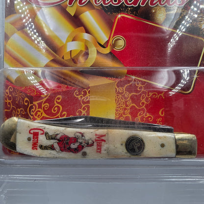 FROST CUTLERY Novelty Christmas Pocket Knife with Composite Handle
