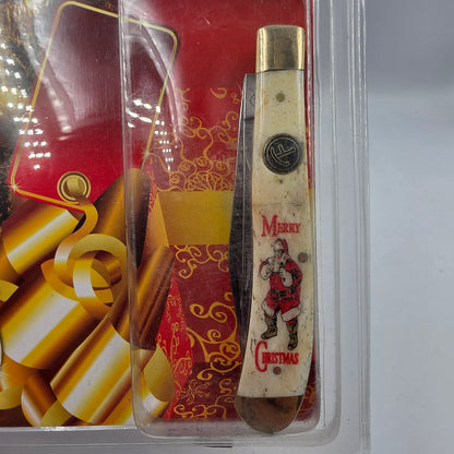 FROST CUTLERY Novelty Christmas Pocket Knife with Composite Handle