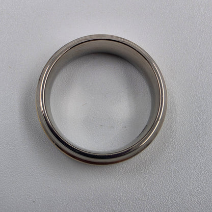 Titanium/ Gold and Silver Tone Men's Ring Size 9