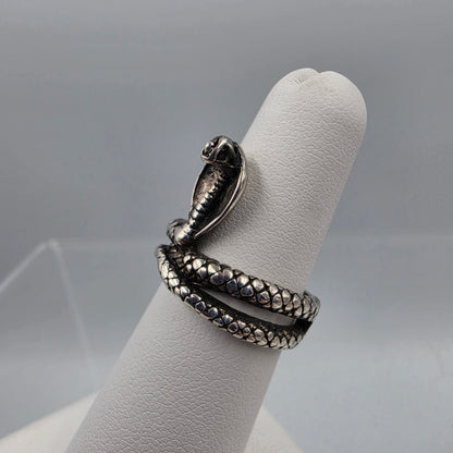 Sterling Silver Cobra Ring Size 5.5