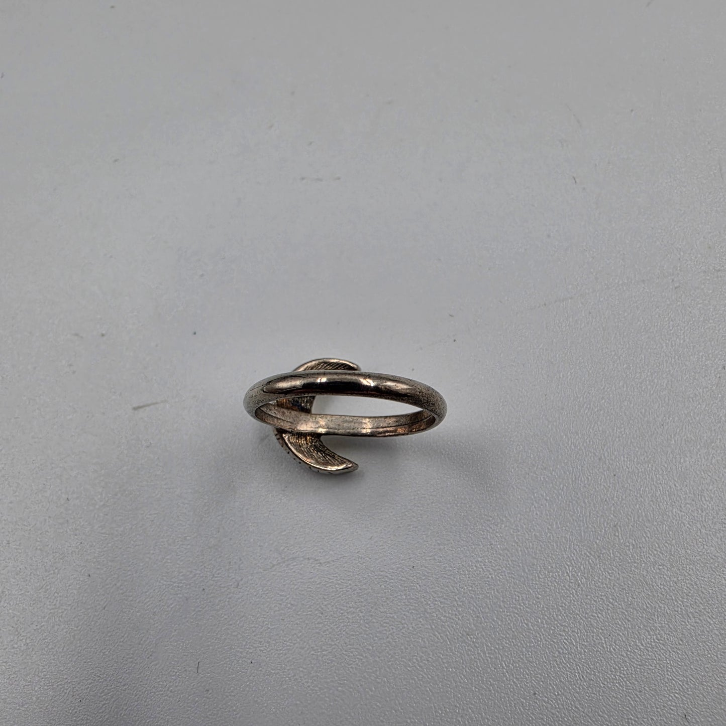 Sterling Silver Crescent Moon Ring Size 5.75