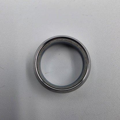 Tungsten Carbide /Green and Gold Carbon Fiber Inlaid Mens Ring Size 8
