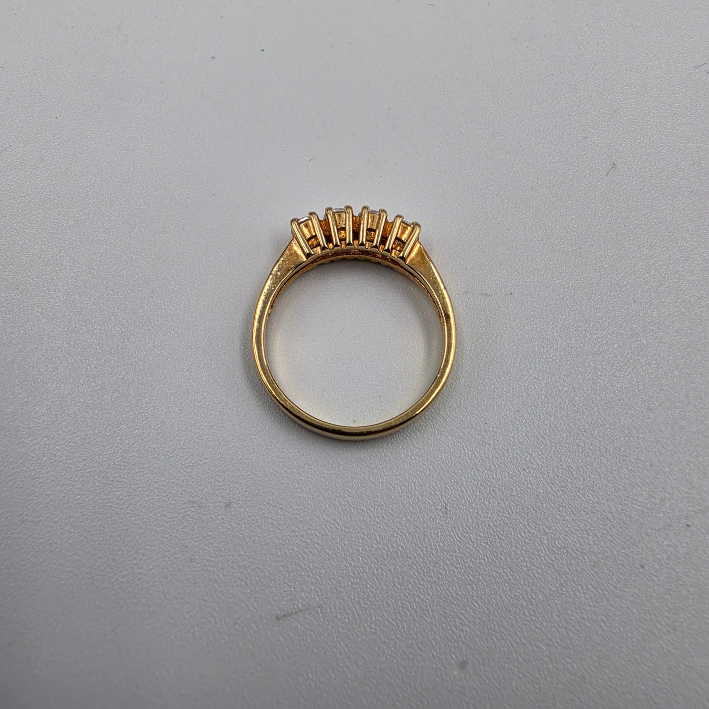 Gold Plated/Cubic Zirconia Korean Made Ring Size 7