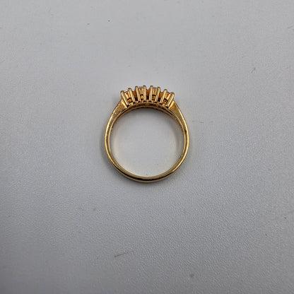 Gold Plated/Cubic Zirconia Korean Made Ring Size 7