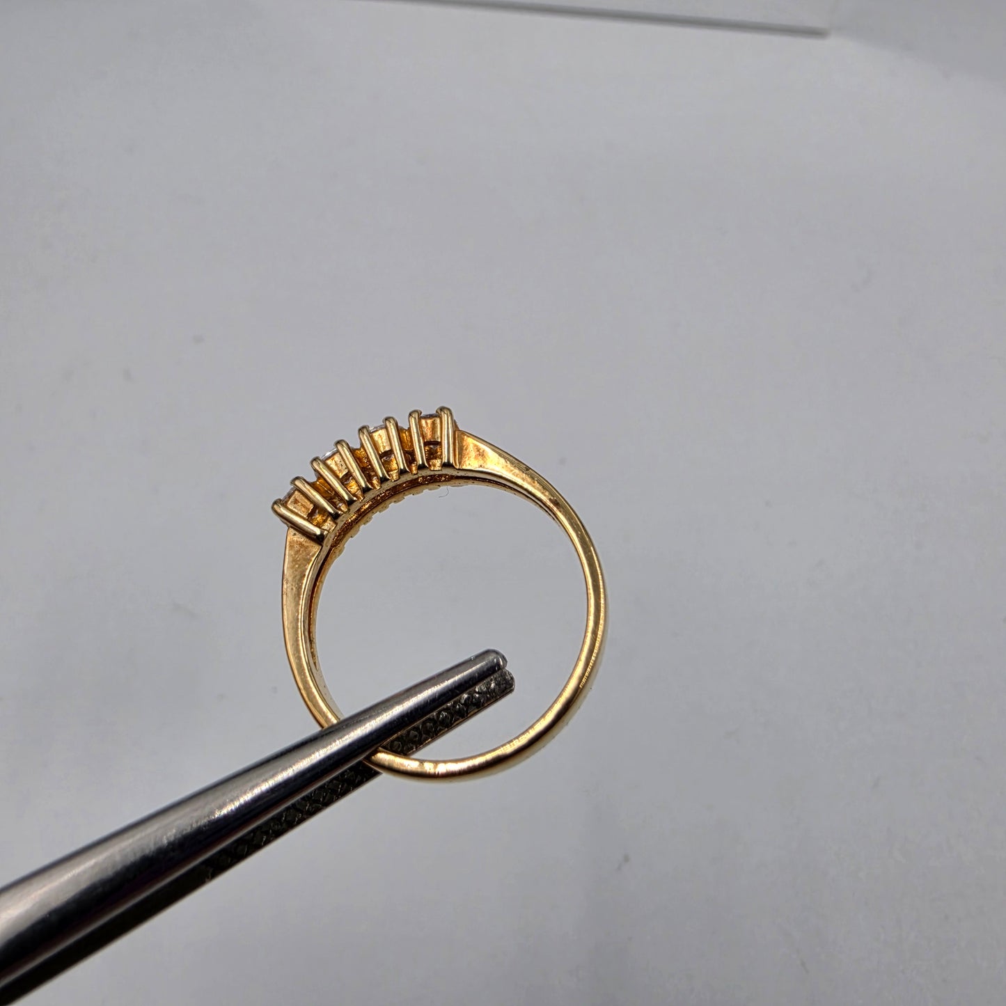 Gold Plated/Cubic Zirconia Korean Made Ring Size 7