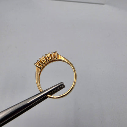 Gold Plated/Cubic Zirconia Korean Made Ring Size 7