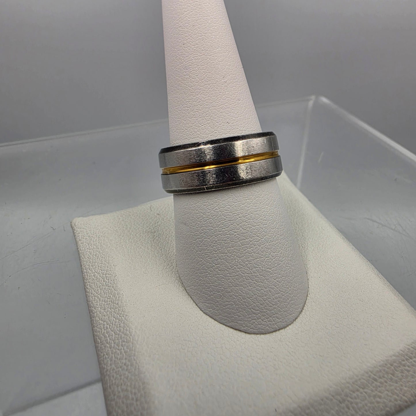 Stainless Steel Mens Band Ring Size 9