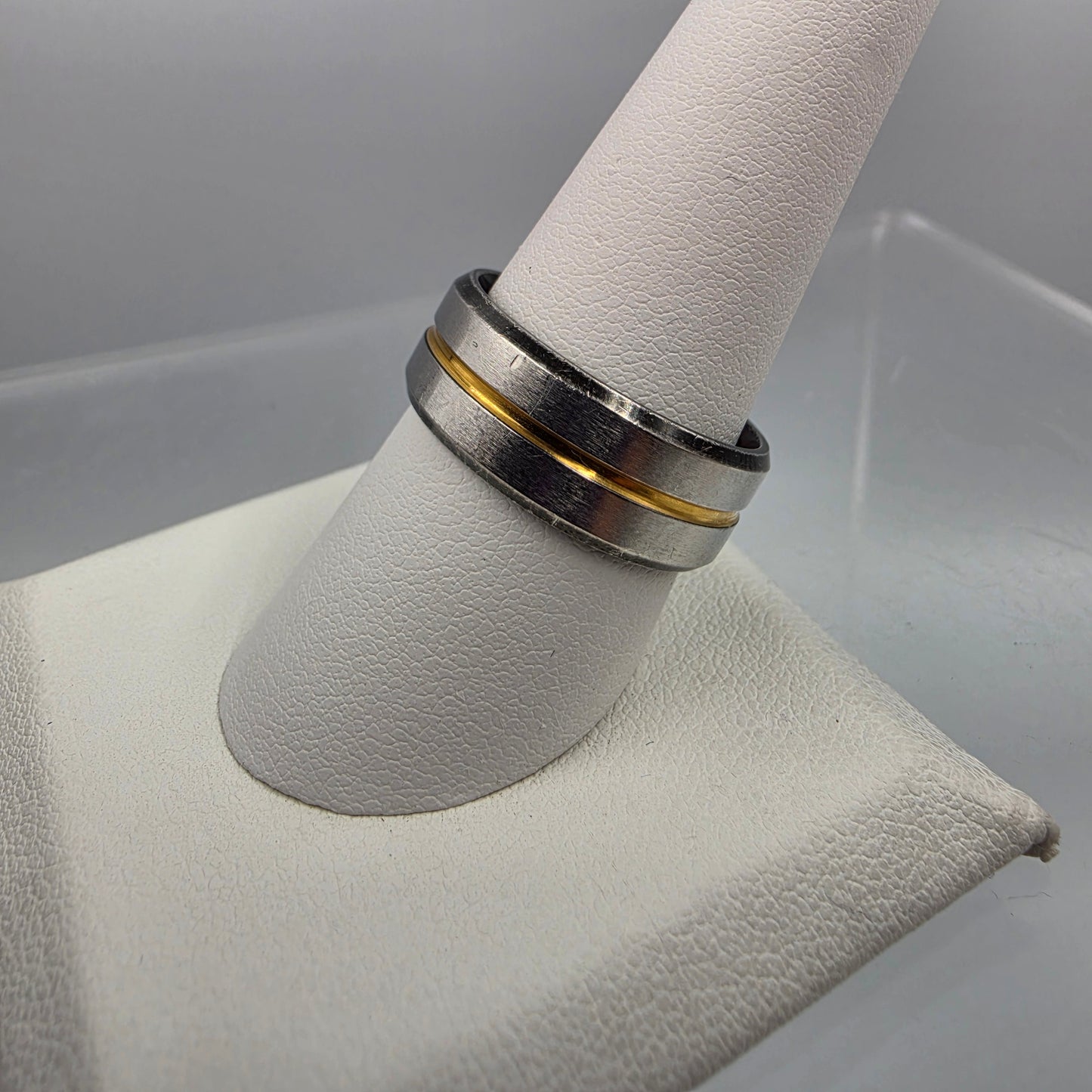 Stainless Steel Mens Band Ring Size 9