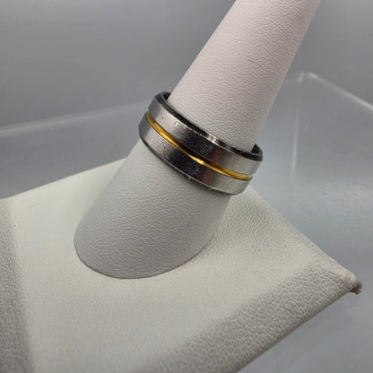 Stainless Steel Mens Band Ring Size 9