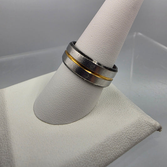 Stainless Steel Mens Band Ring Size 9