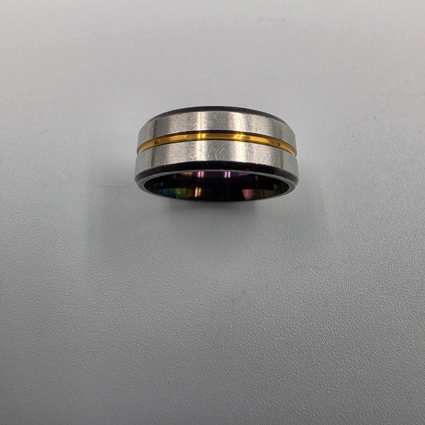 Stainless Steel Mens Band Ring Size 9