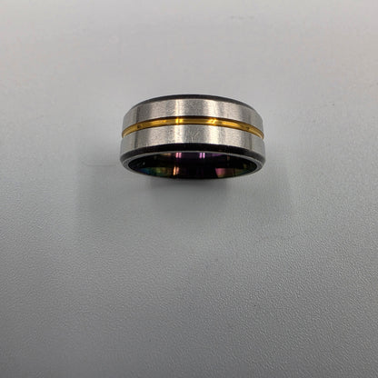 Stainless Steel Mens Band Ring Size 9