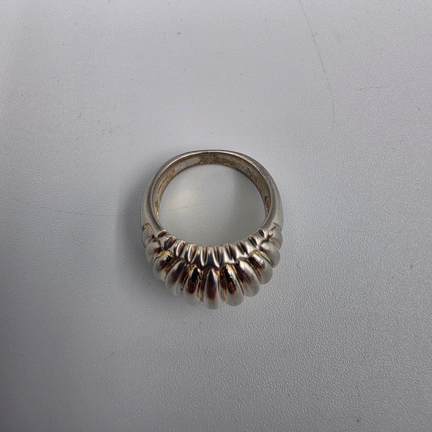SSCI Silver Spec Specialists Inc Sterling Silver Ribbed Dome Ring Size 6.75