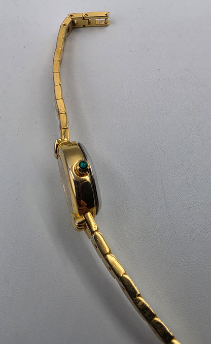SARAH COVENTRY 1980's-90's Gold Tone Quartz Analog Vintage 6.25" Watch