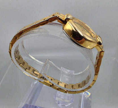 SARAH COVENTRY 1980's-90's Gold Tone Quartz Analog Vintage 6.25" Watch