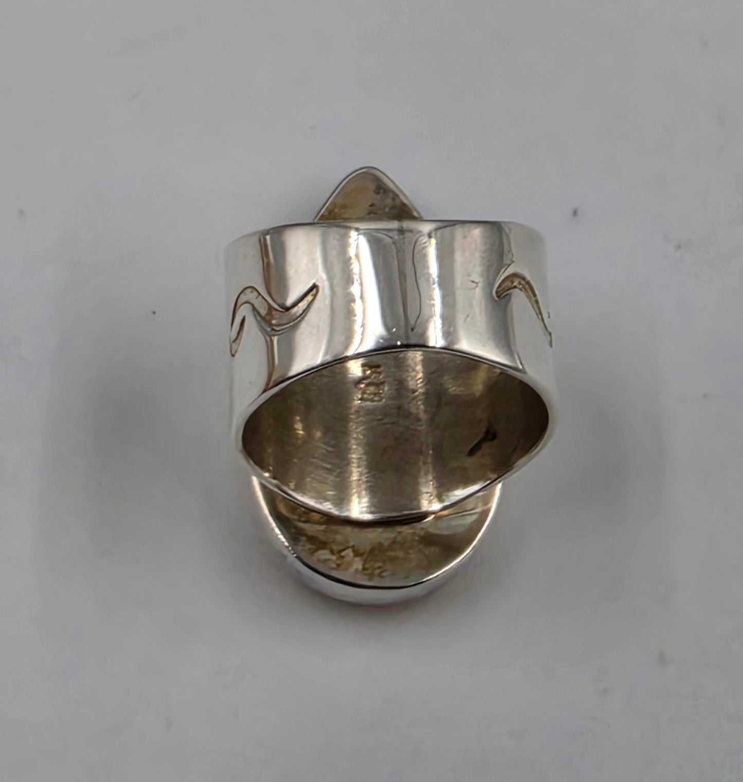 Desert Rose Trading Spiny Oyster/Sterling Silver Ring Size 6