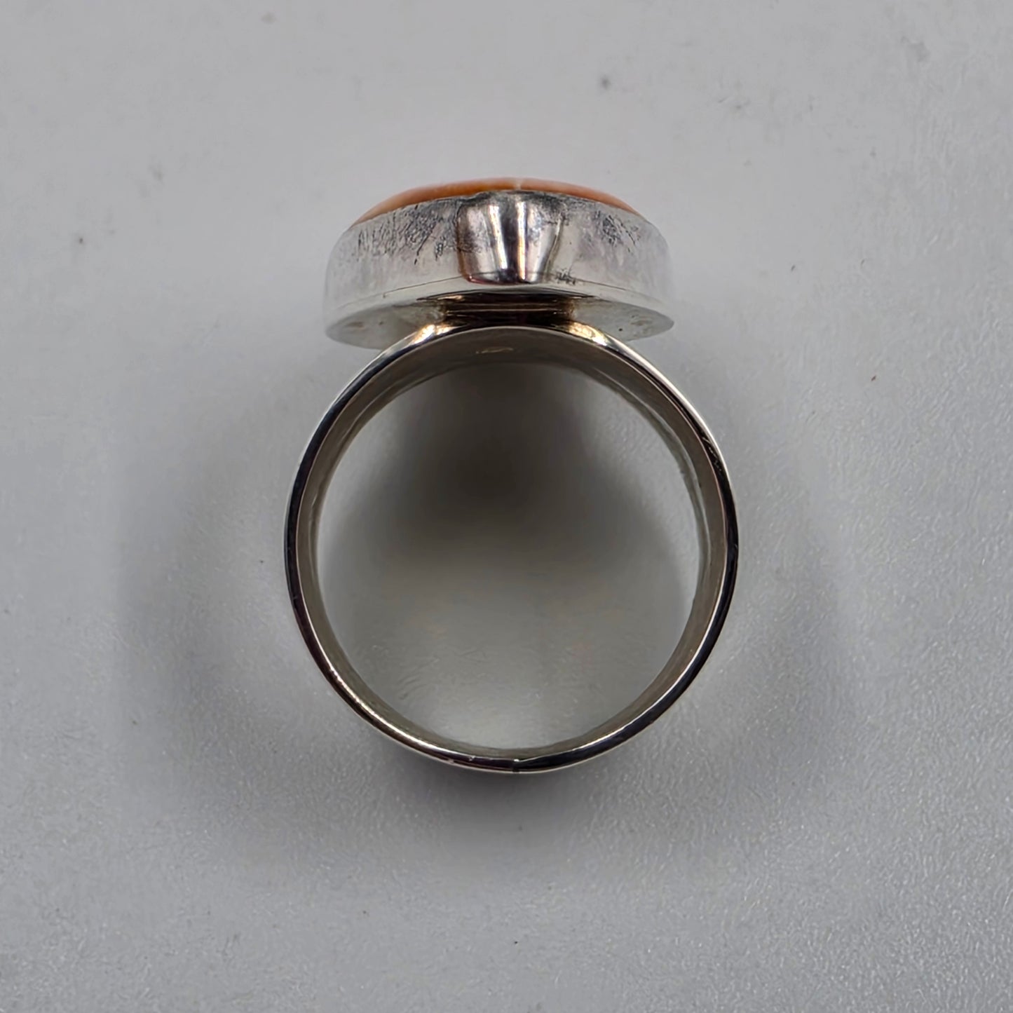 Desert Rose Trading Spiny Oyster/Sterling Silver Ring Size 6