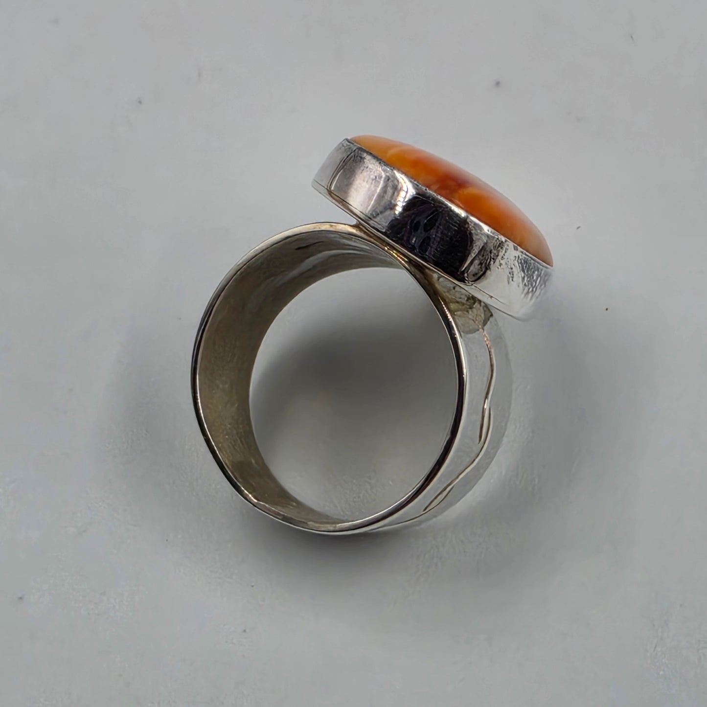 Desert Rose Trading Spiny Oyster/Sterling Silver Ring Size 6