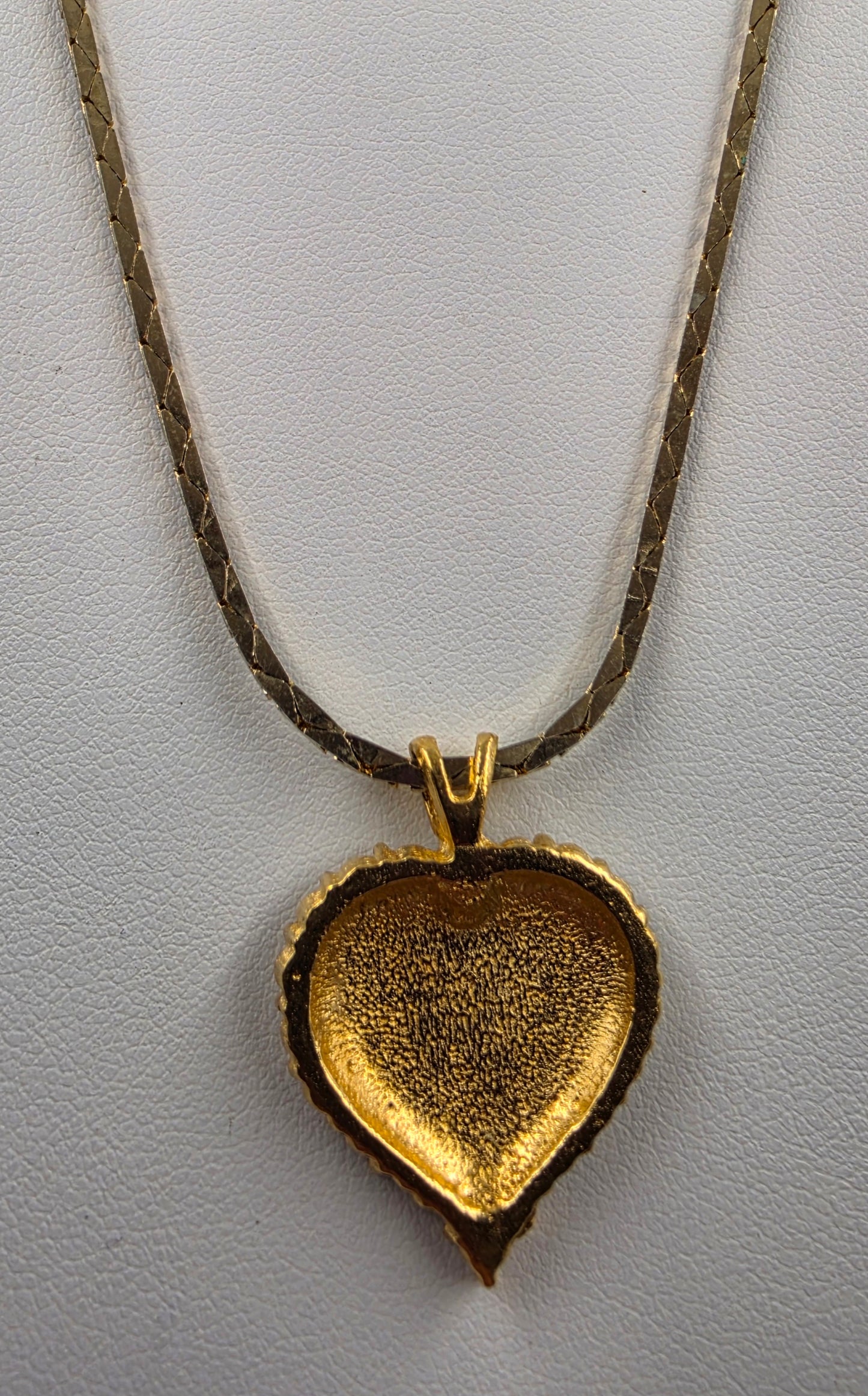 14k Gold Plated Korean 20" Necklace with Heart Shaped Monogram "S" Pendant
