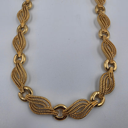 14"-17" Gold Tone Vintage 1960's-70's Choker/Collar Necklace