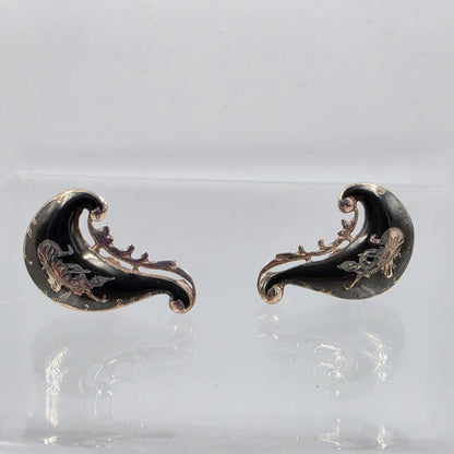 SIAM Niello Thai Sterling Silver Goddess of Lightning Earrings