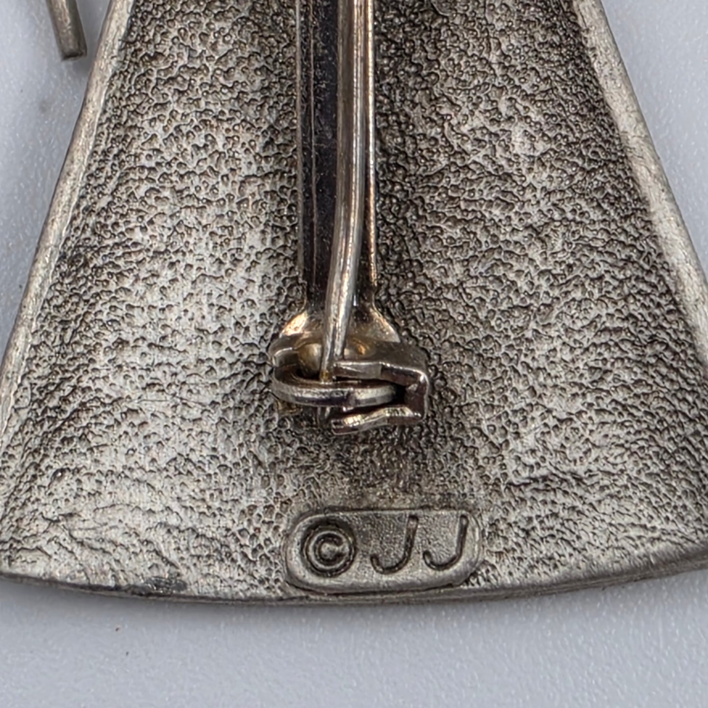 JONETTE JEWELRY Vintage 1980's Pewter Angel Brooch