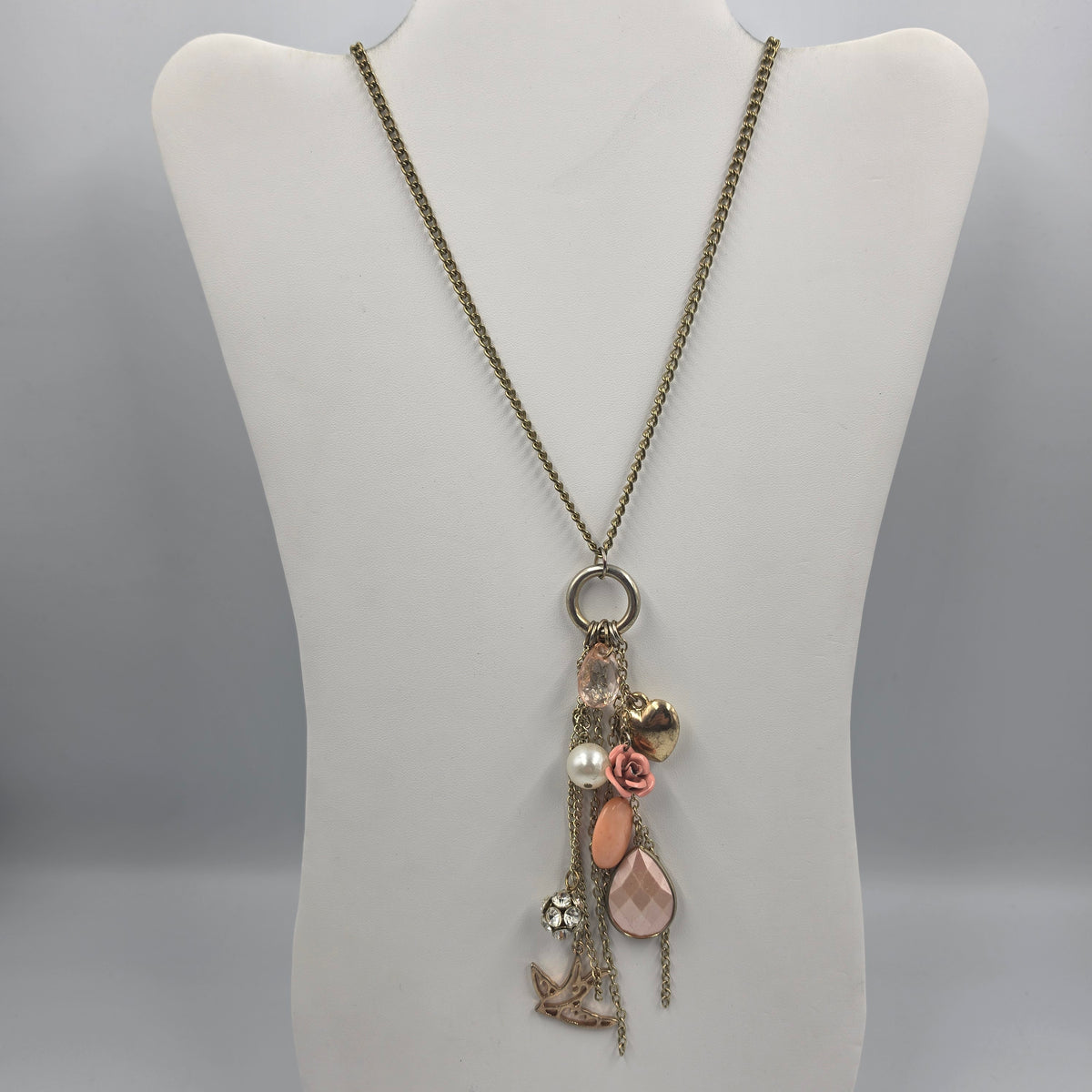 BCB GENERATION 29"-31.5" Multi Charm Tassel Necklace