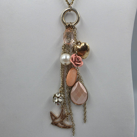 BCB GENERATION 29"-31.5" Multi Charm Tassel Necklace