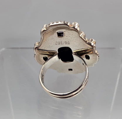 NICKY BUTLER Signed/Sterling Silver/Lapis/Moonstone/Amethyst/ Limited Edition #58 of 350 Ring Size 7