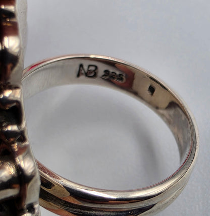 NICKY BUTLER Signed/Sterling Silver/Lapis/Moonstone/Amethyst/ Limited Edition #58 of 350 Ring Size 7