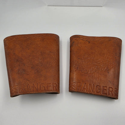 RANGER Vintage 1950's-60's Tooled Leather Wrist Guards