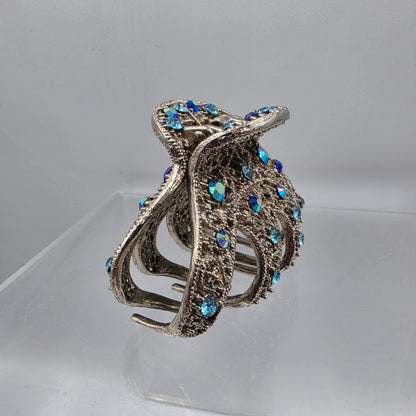 Multi Rhinestone Metal Vintage Style Hair Clip