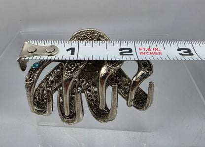Multi Rhinestone Metal Vintage Style Hair Clip