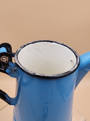 HUTA SELESIA Vintage Polish Blue & Black Tea/Coffee Pot