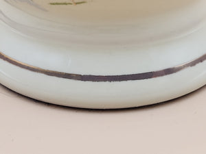 Asian Style/Hand Painted Pheasant Floral Motif/ Ginger Lamp