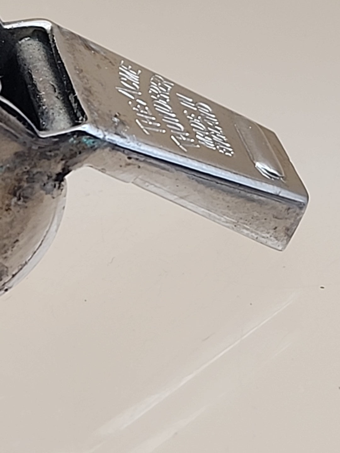 Acme Thunderer Whistle/ Rawlings Advertising Solid Brass/ Made in England