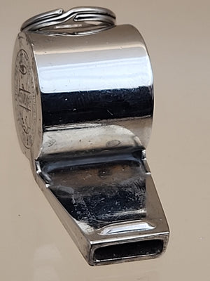 Acme Thunderer Whistle/ Rawlings Advertising Solid Brass/ Made in England