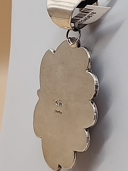 GARY NEZ NAVAJO Bumblebee Jasper/Sterling Silver Pendant